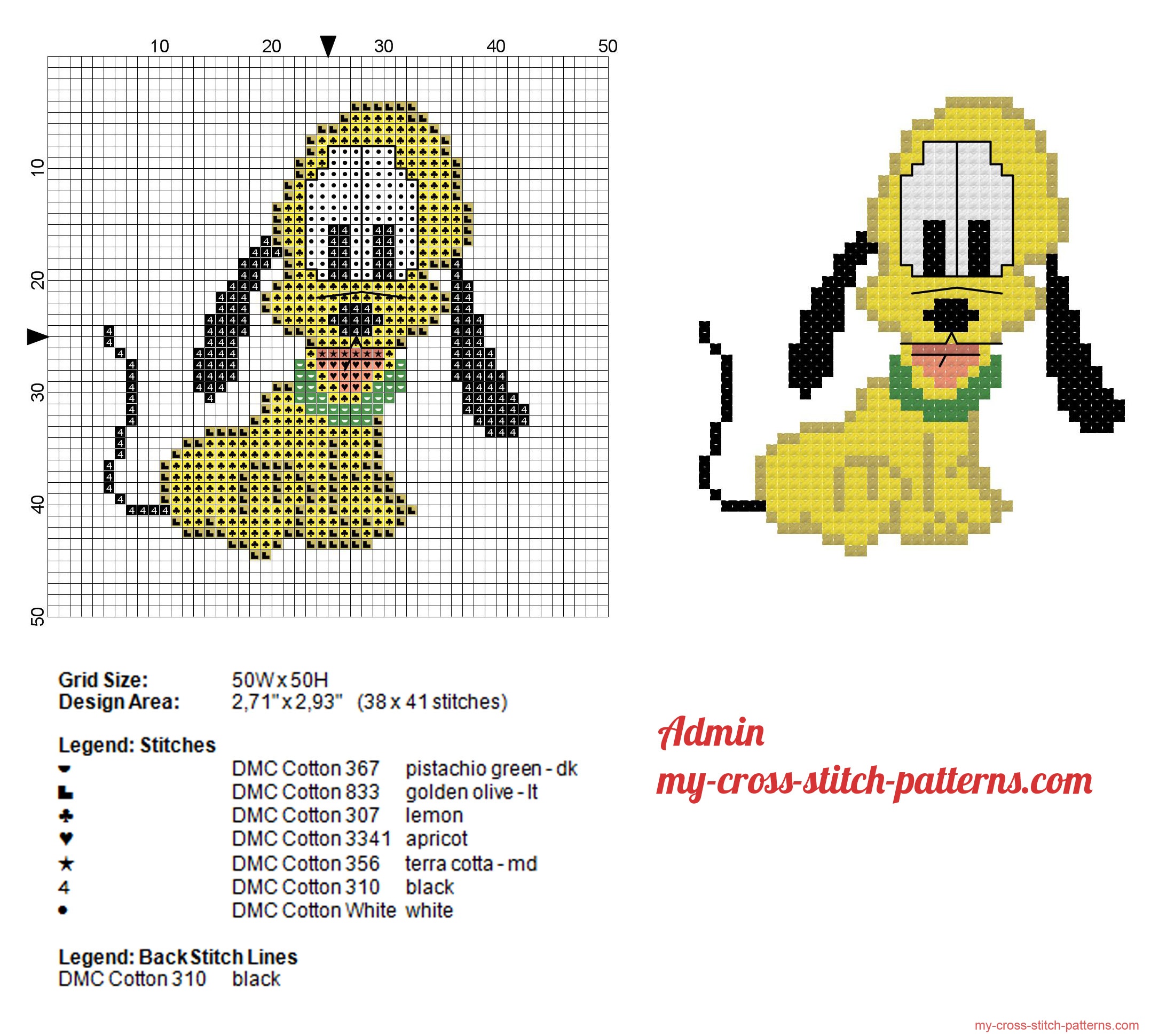 disney_baby_pluto_small_cross_stitch_pattern