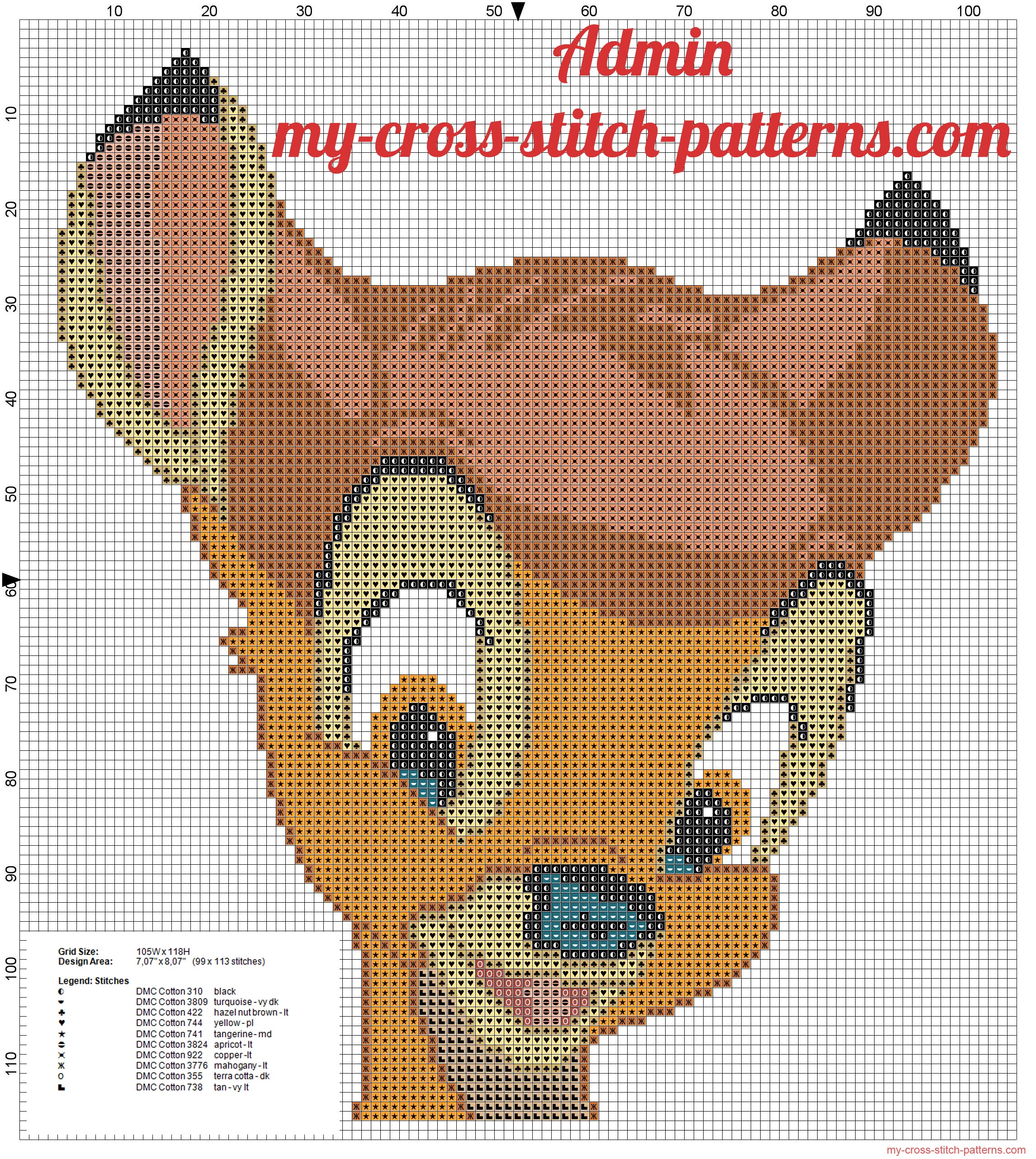 disney_bambi_face_99x113_free_cross_stitch_pattern