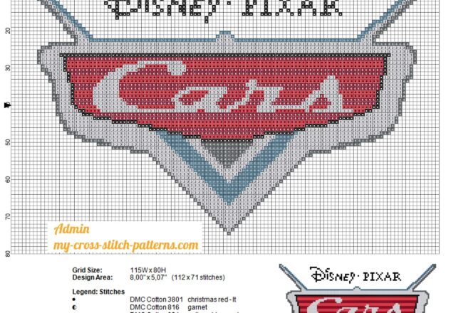 disney_cars_logo_cross_stitch_pattern