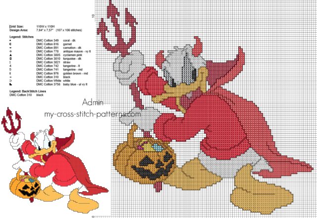 disney_donal_duck_devil_halloween_costume_cross_stitch_pattern