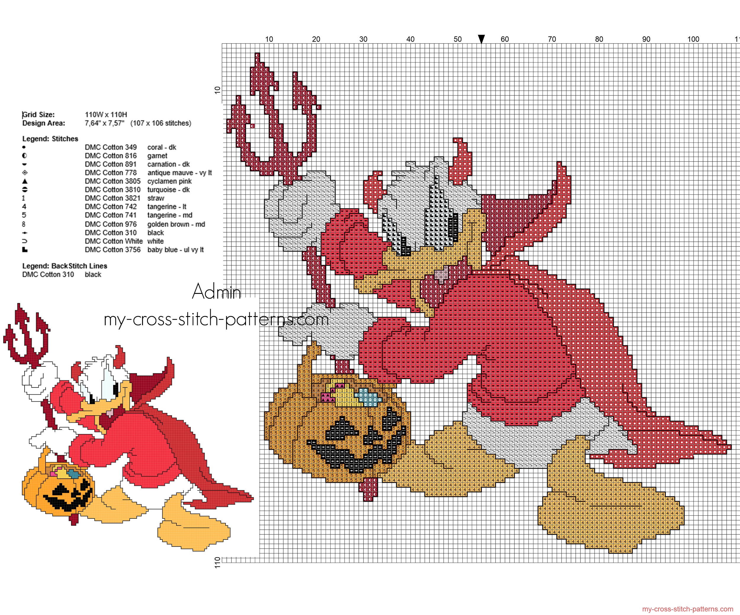 disney_donal_duck_devil_halloween_costume_cross_stitch_pattern