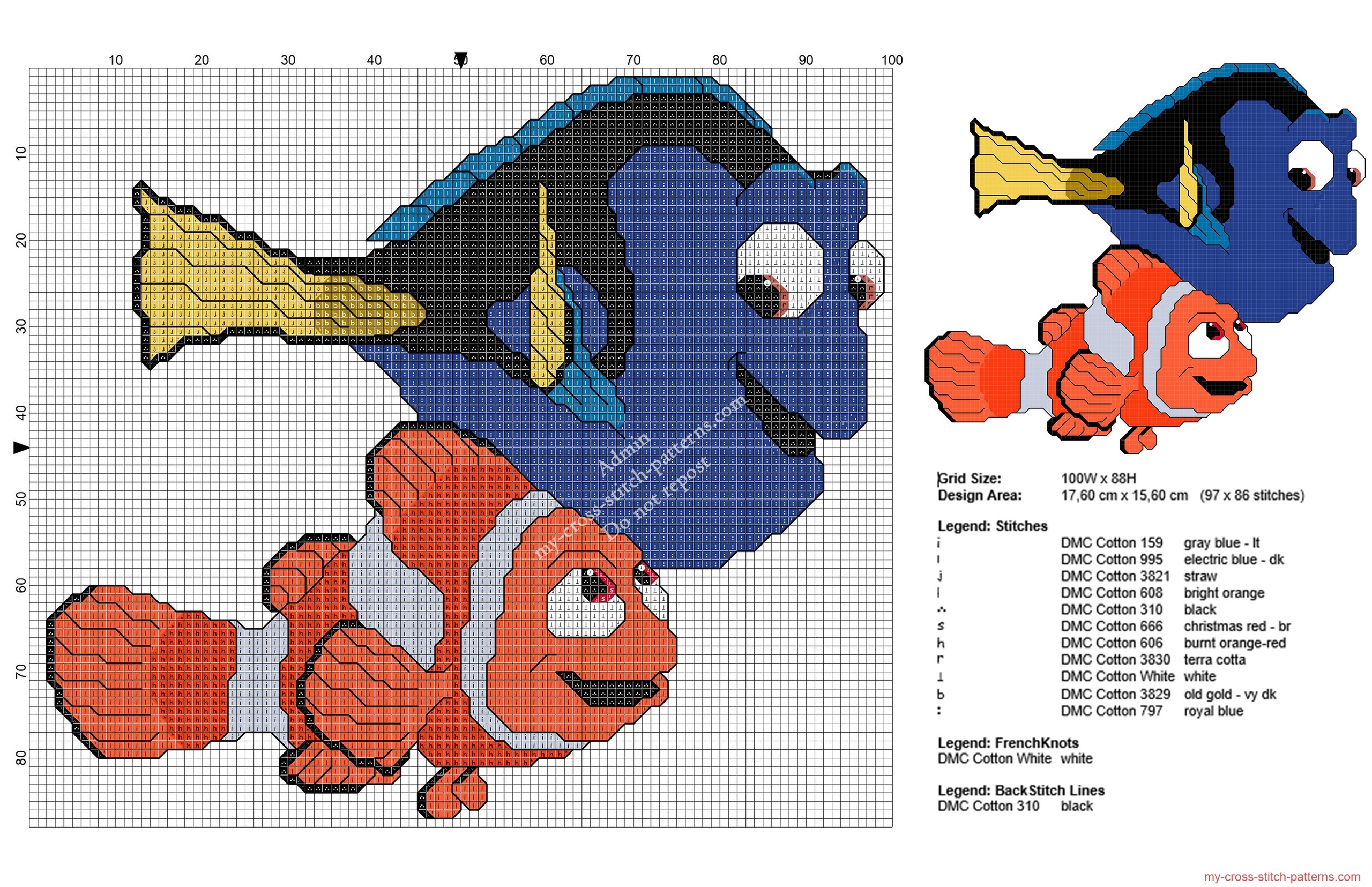 disney_finding_dory_dory_and_nemo_free_cross_stitch_pattern_97x86