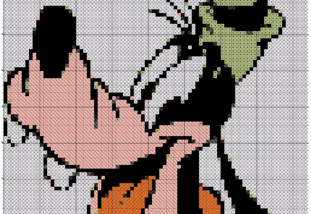 disney_goofy_simple_cross_stitch_pattern_app_android_crosti