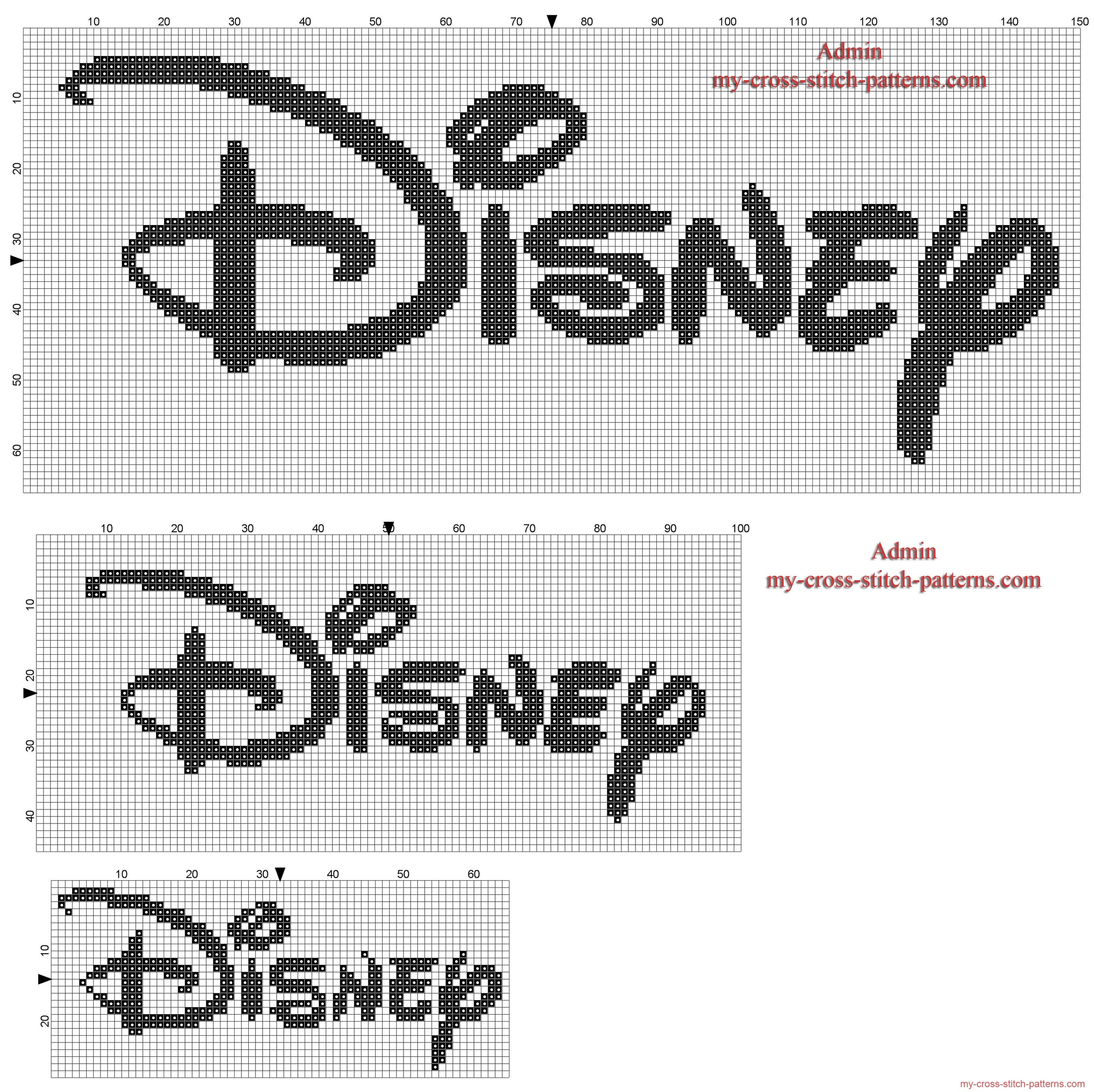 disney_logo_cross_stitch_patterns_150_100_and_65_stitches_width