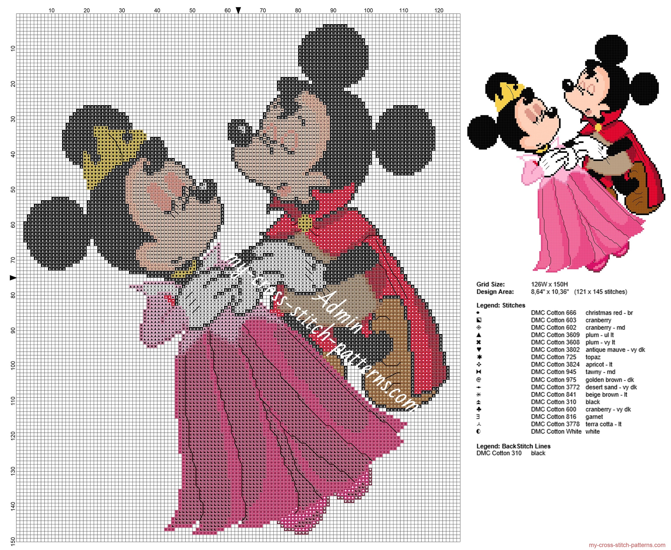 disney_mickey_and_minnie_as_sleeping_beauty_free_cross_stitch_pattern