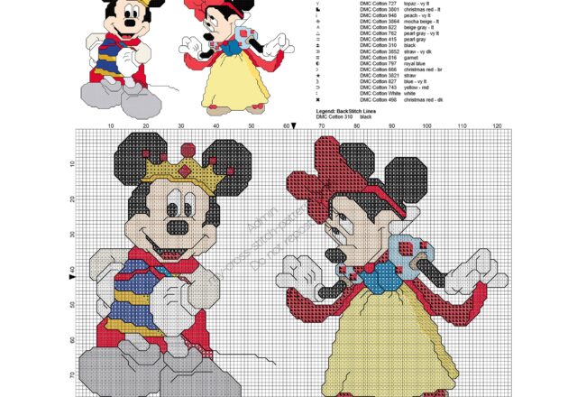 disney_mickey_and_minnie_mouse_as_snow_white_cross_stitch_pattern