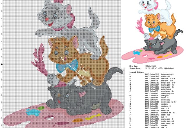 disney_the_aristocats_marie_berlioz_toulouse_cross_stitch_pattern_baby_blanket
