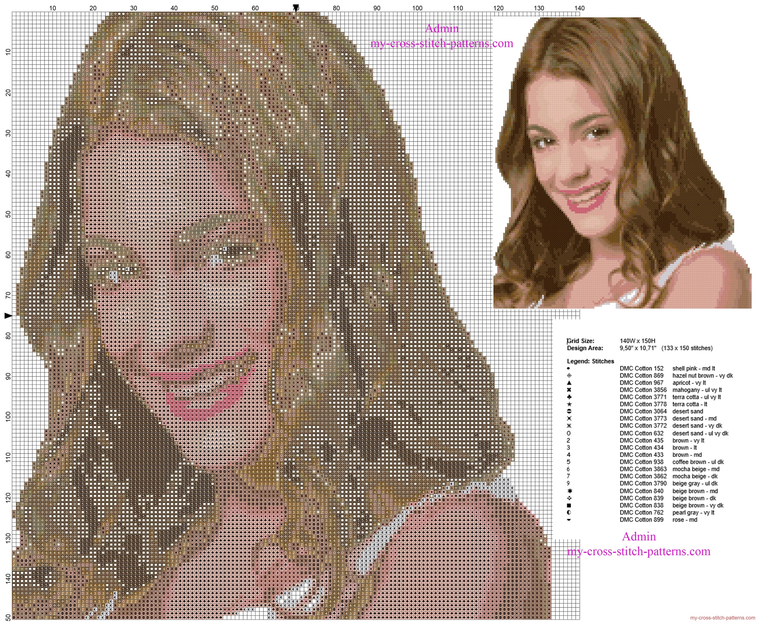 disney_tv_series_violettas_colored_face_free_cross_stitch_pattern