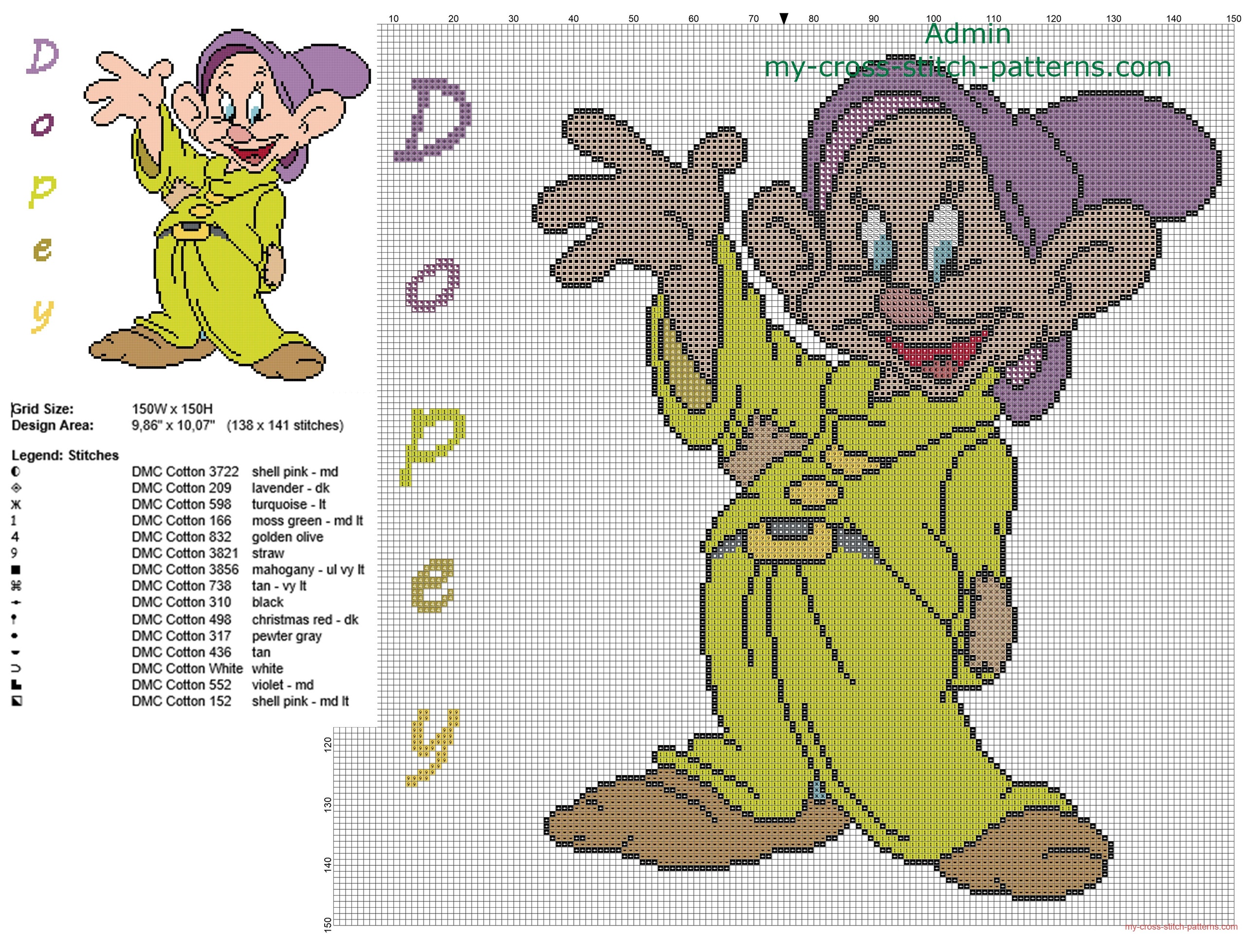 dopey_dwarf_from_disney_snow_white_and_the_seven_dwarfs_cross_stitch_pattern_big_size