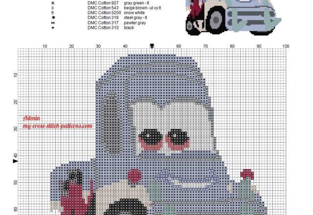 dottie_forklift_of_disney_planes_cross_stitch_pattern