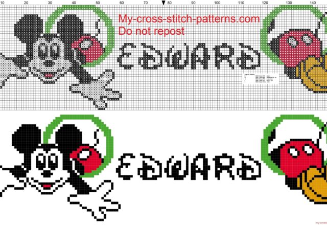 edward_name_whit_mickey_mouse_cross_stitch_patterns_free