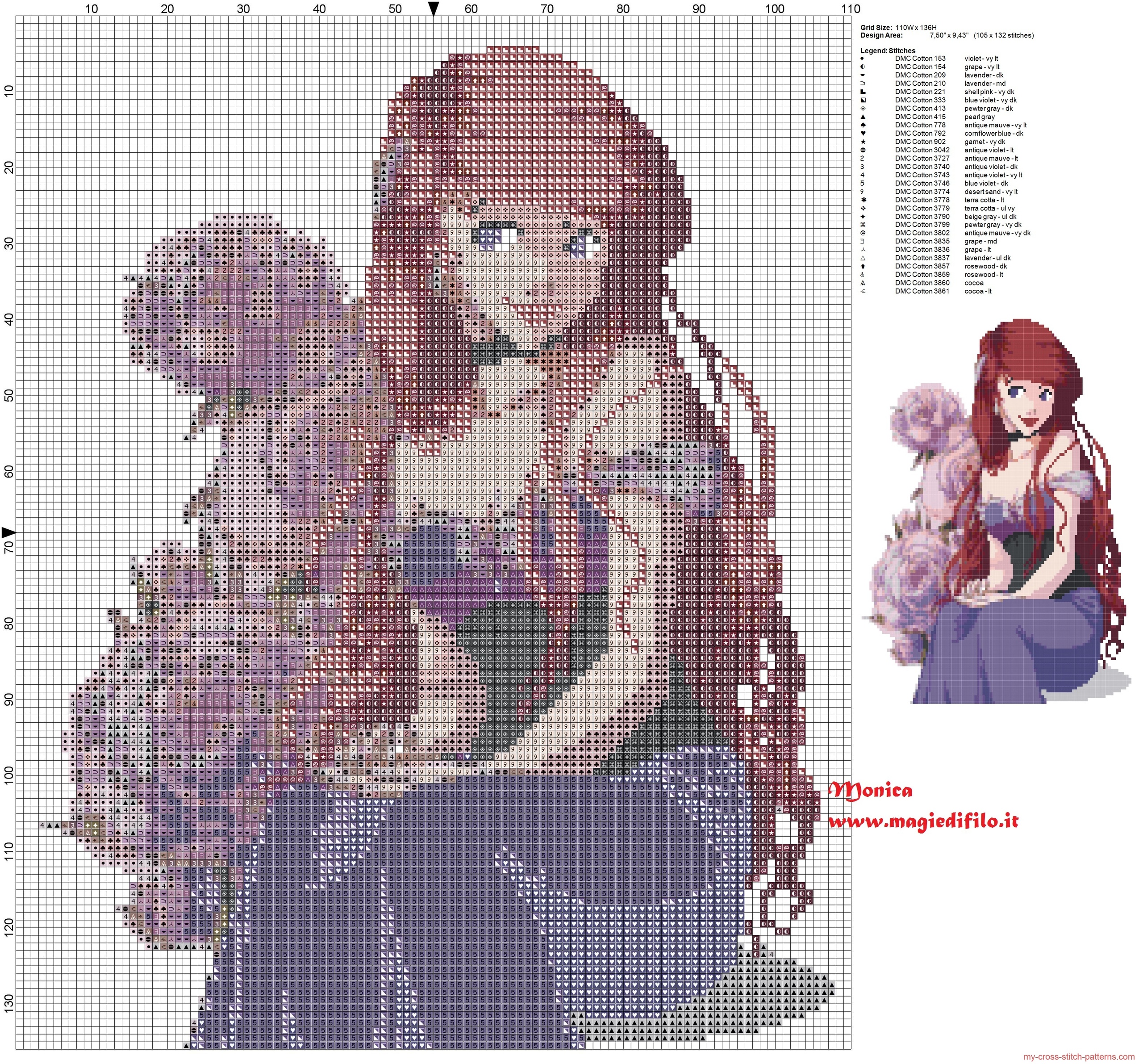 elegant_ariel_cross_stitch_pattern