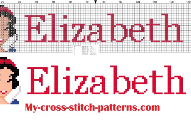 elizabeth_cross_stitch_pattern_name_with_disney_princess_white_snow