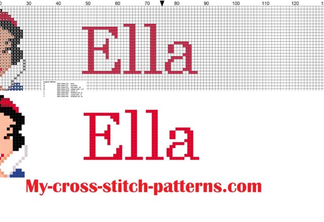 ella_cross_stitch_pattern_name_with_disney_princess_white_snow