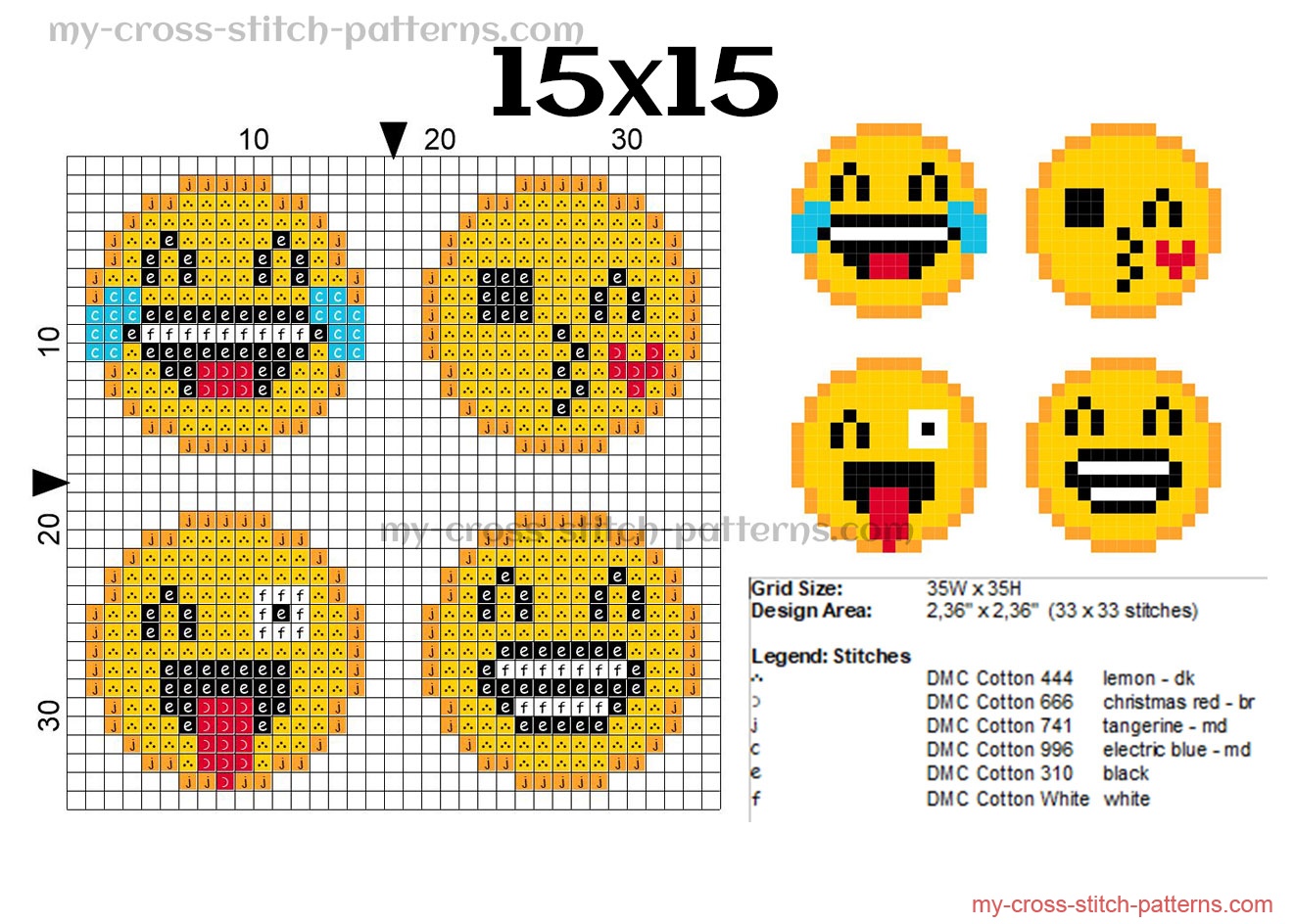 emoticons_emoji_smiles_free_simple_cross_stitch_patterns_15x15