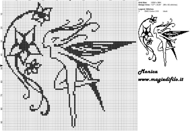 fairy_witch_flowers_cross_stitch_pattern_