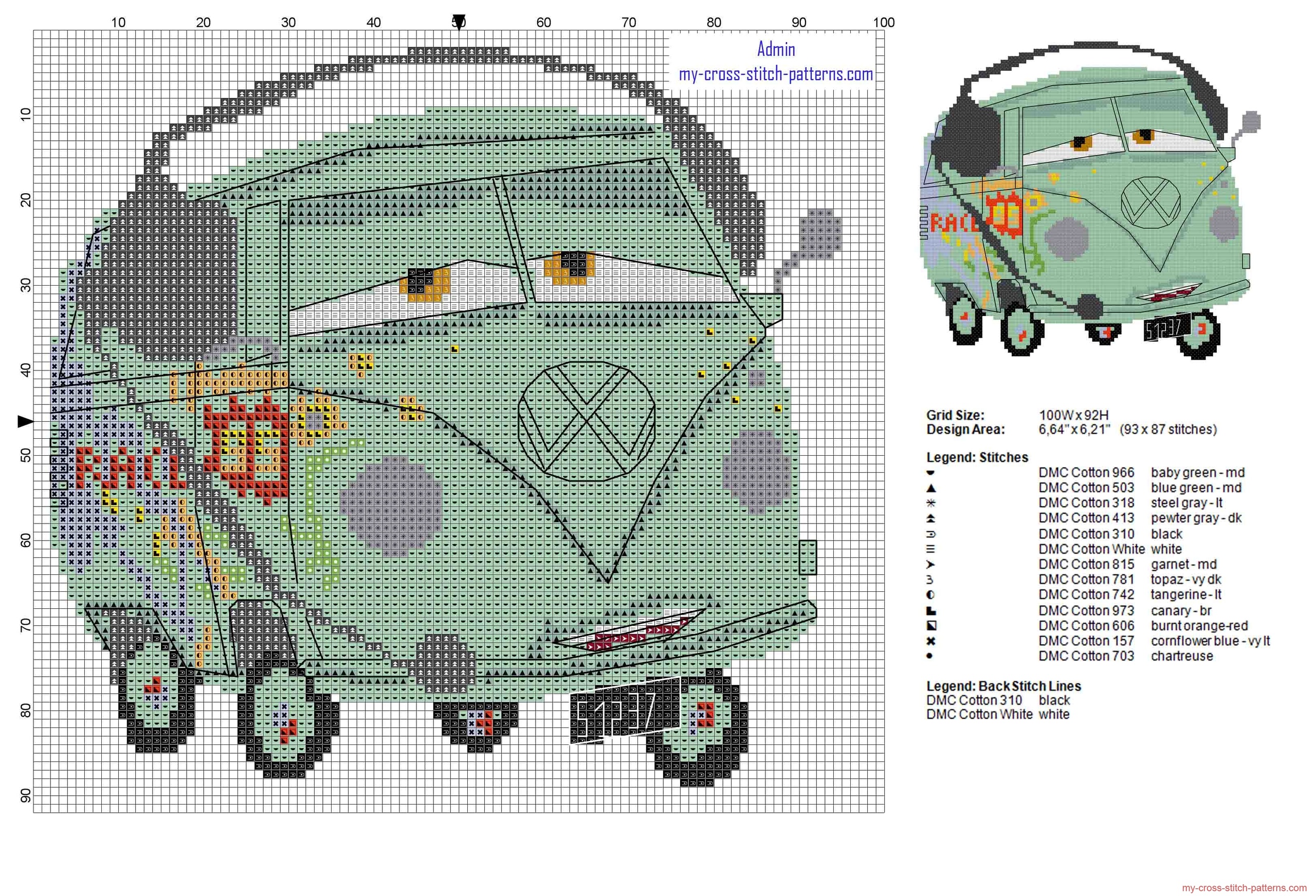 fillmore_wolkswagen_microbus_disney_cars_cross_stitch_pattern