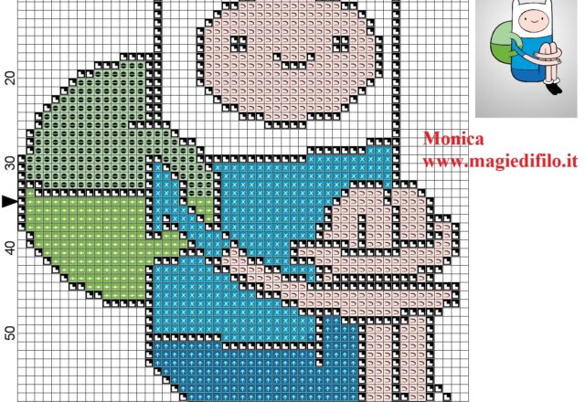 finn_the_human_adventure_time_cross_stitch_pattern