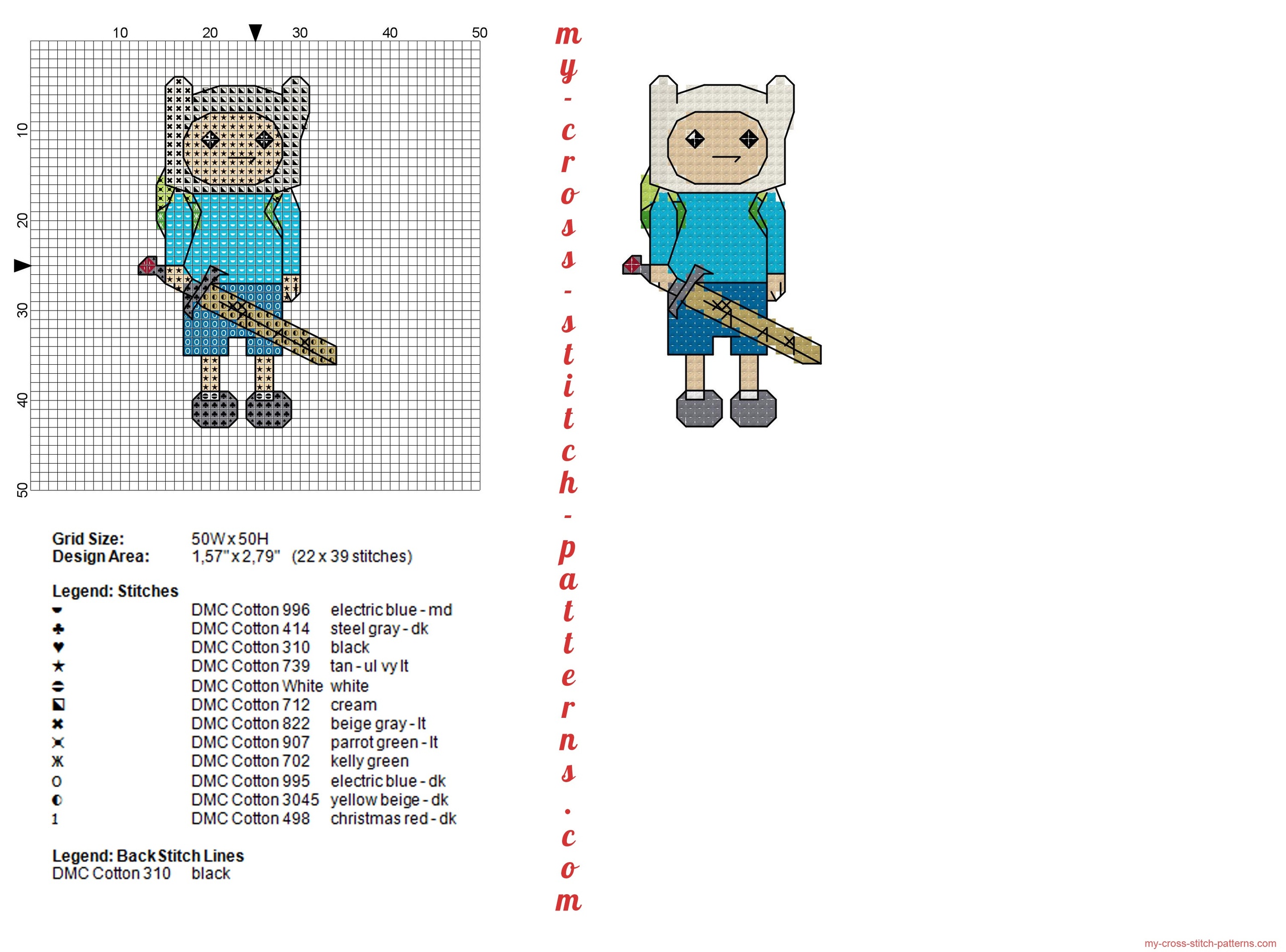 finn_the_human_adventure_time_cross_stitch_pattern_2