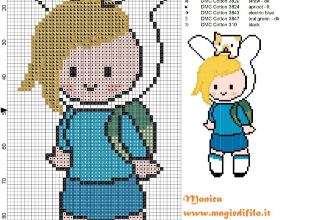 fionna_adventure_time_cross_stitch_pattern