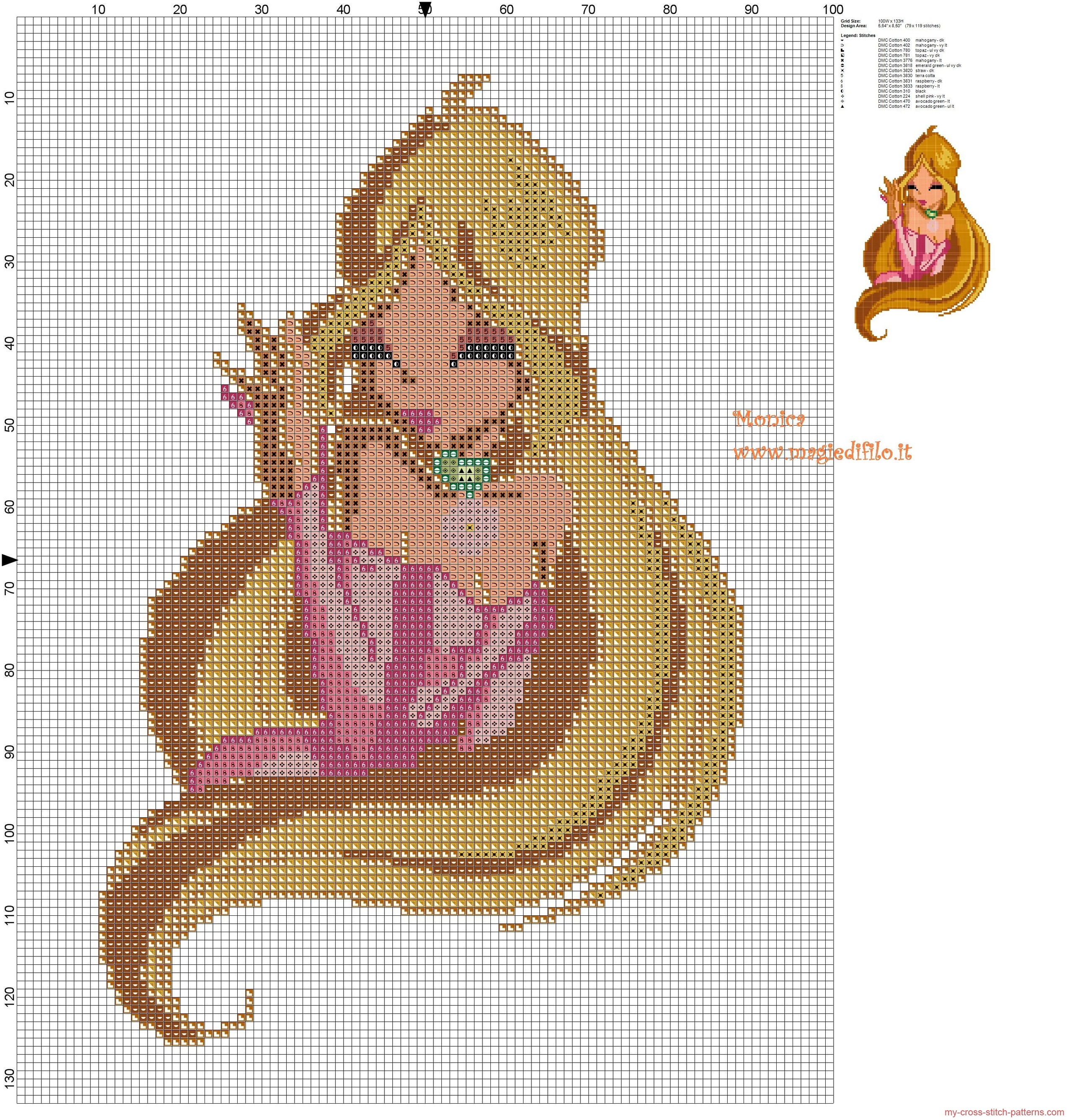 flora_winx_cross_stitch_pattern