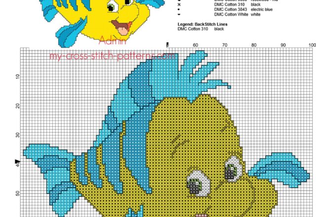 flounder_from_disney_the_little_mermaid_cross_stitch_pattern_with_back_stitch_use