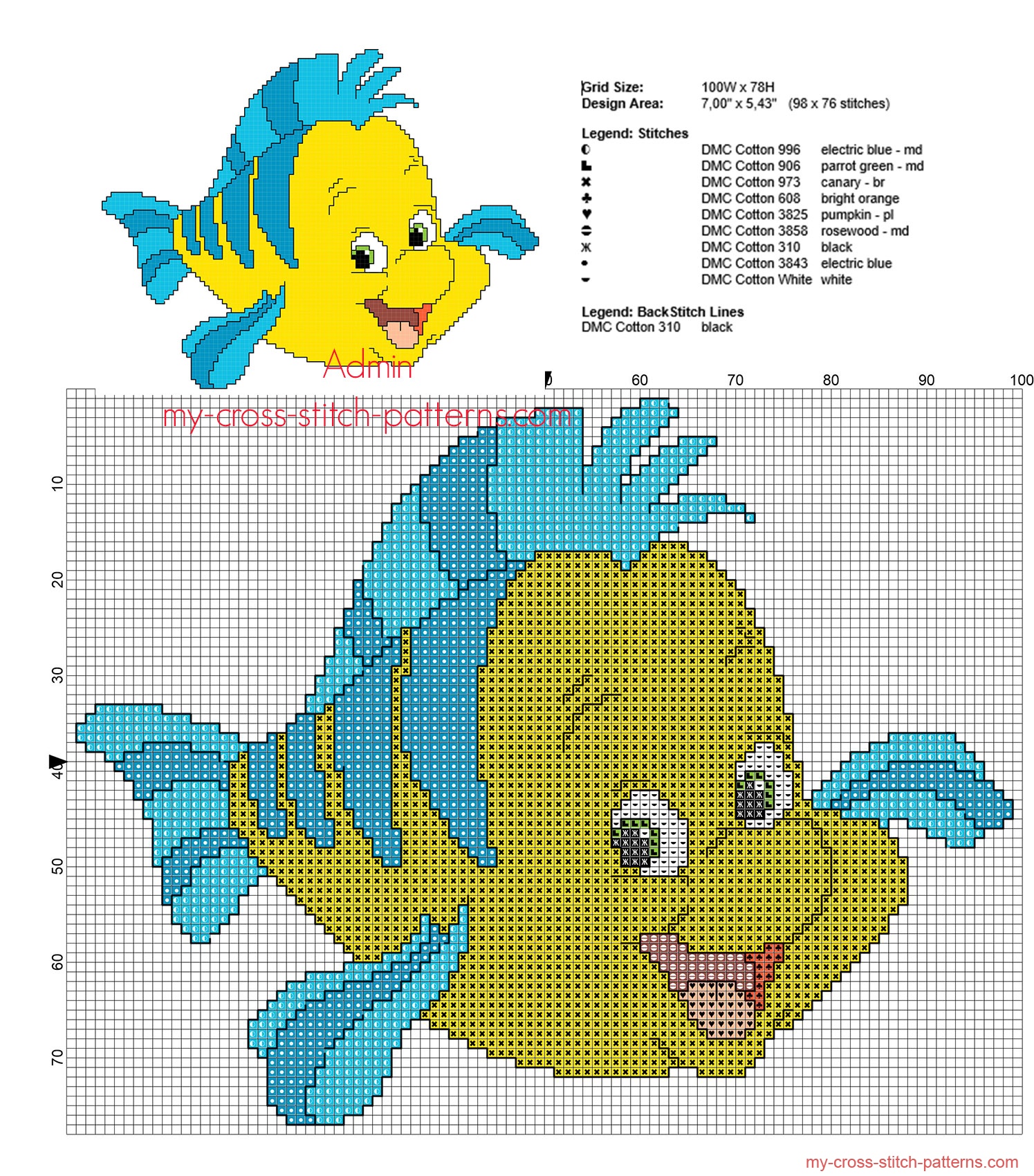 flounder_from_disney_the_little_mermaid_cross_stitch_pattern_with_back_stitch_use