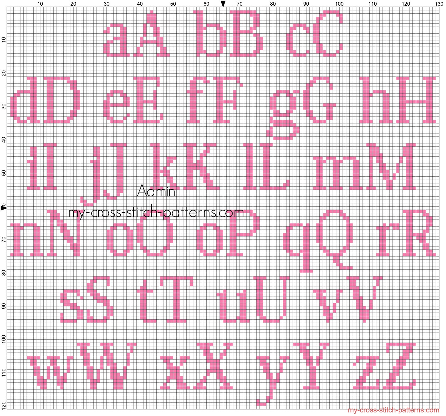 free_cross_stitch_alphabet_kozuka_mincho_size_20_color_dmc_3806_for_female_babies