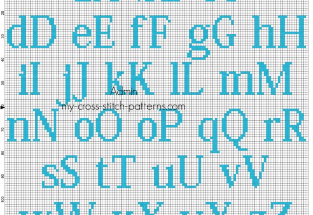 free_cross_stitch_alphabet_kozuka_mincho_size_20_for_male_babies_color_dmc_996