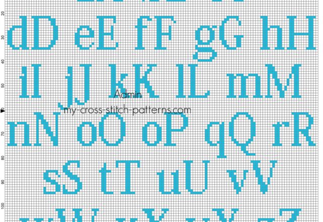 free_cross_stitch_alphabet_kozuka_mincho_size_20_for_male_babies_color_dmc_996