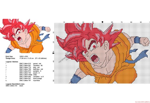 free_cross_stitch_pattern_goku_super_saiyan_god_dragonball_super_97x63