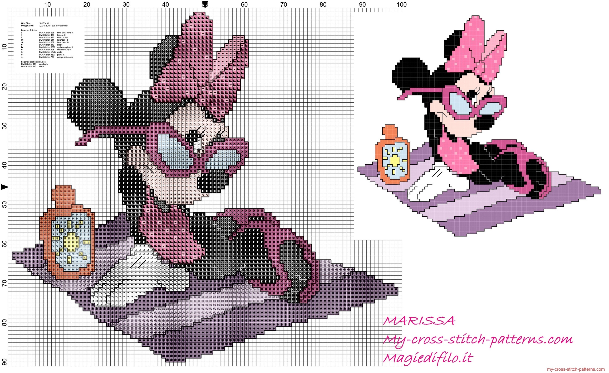 free_cross_stitch_pattern_minnie_mouse_at_the_sea