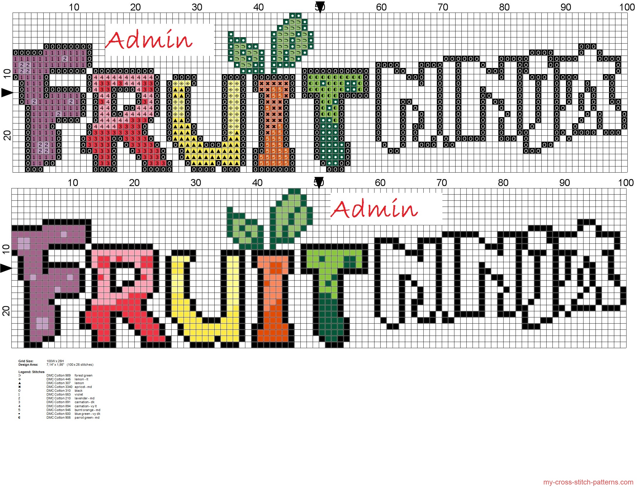 fruit_ninja_logo_cross_stitch_pattern_free_100x126_x_12_dmc_threads