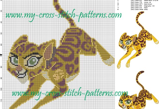 fuli_the_lion_king_cross_stitch_pattern_
