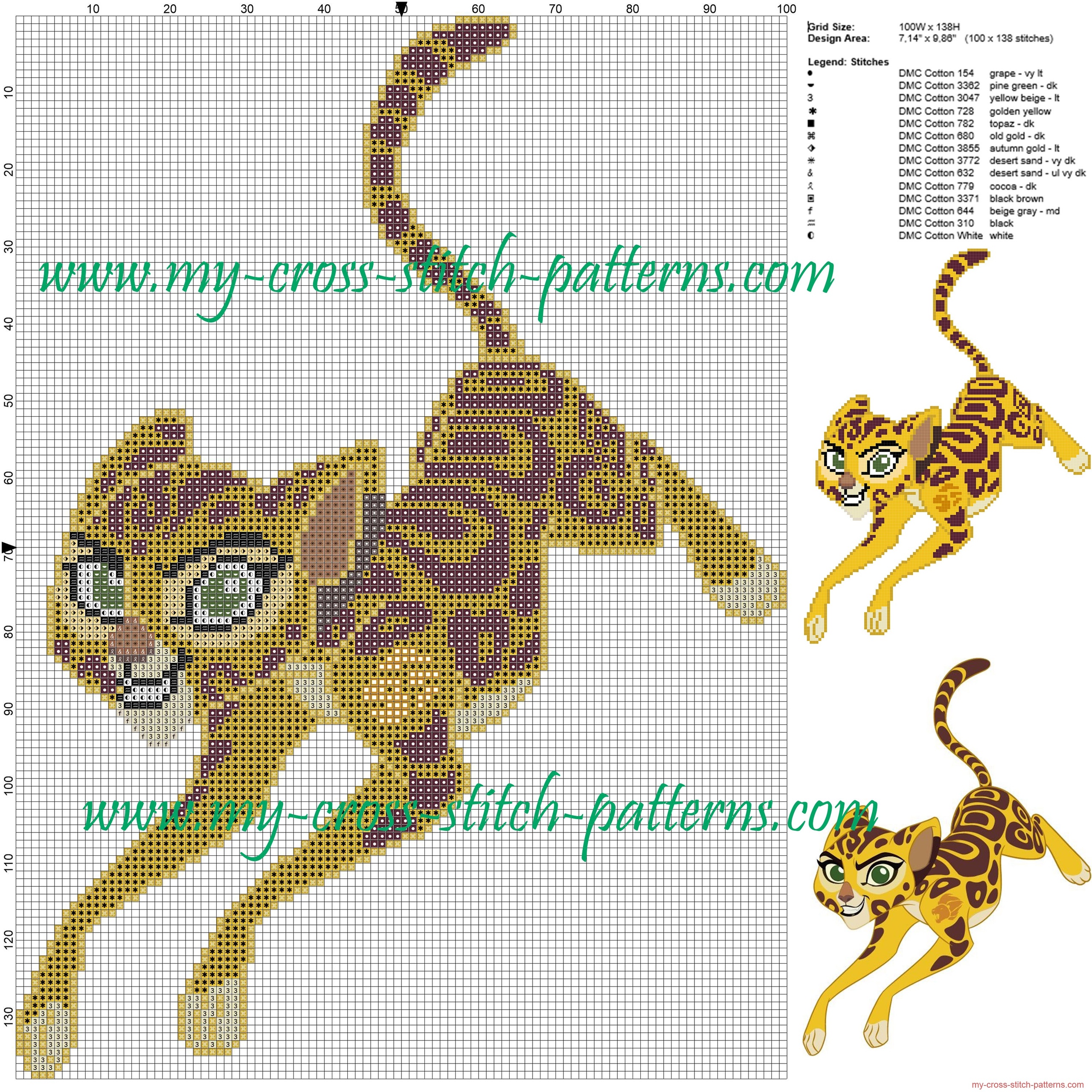 fuli_the_lion_king_cross_stitch_pattern_