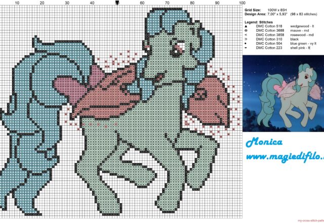 g1_big_brother_ponies_peach_blossom_cross_stitch_pattern_