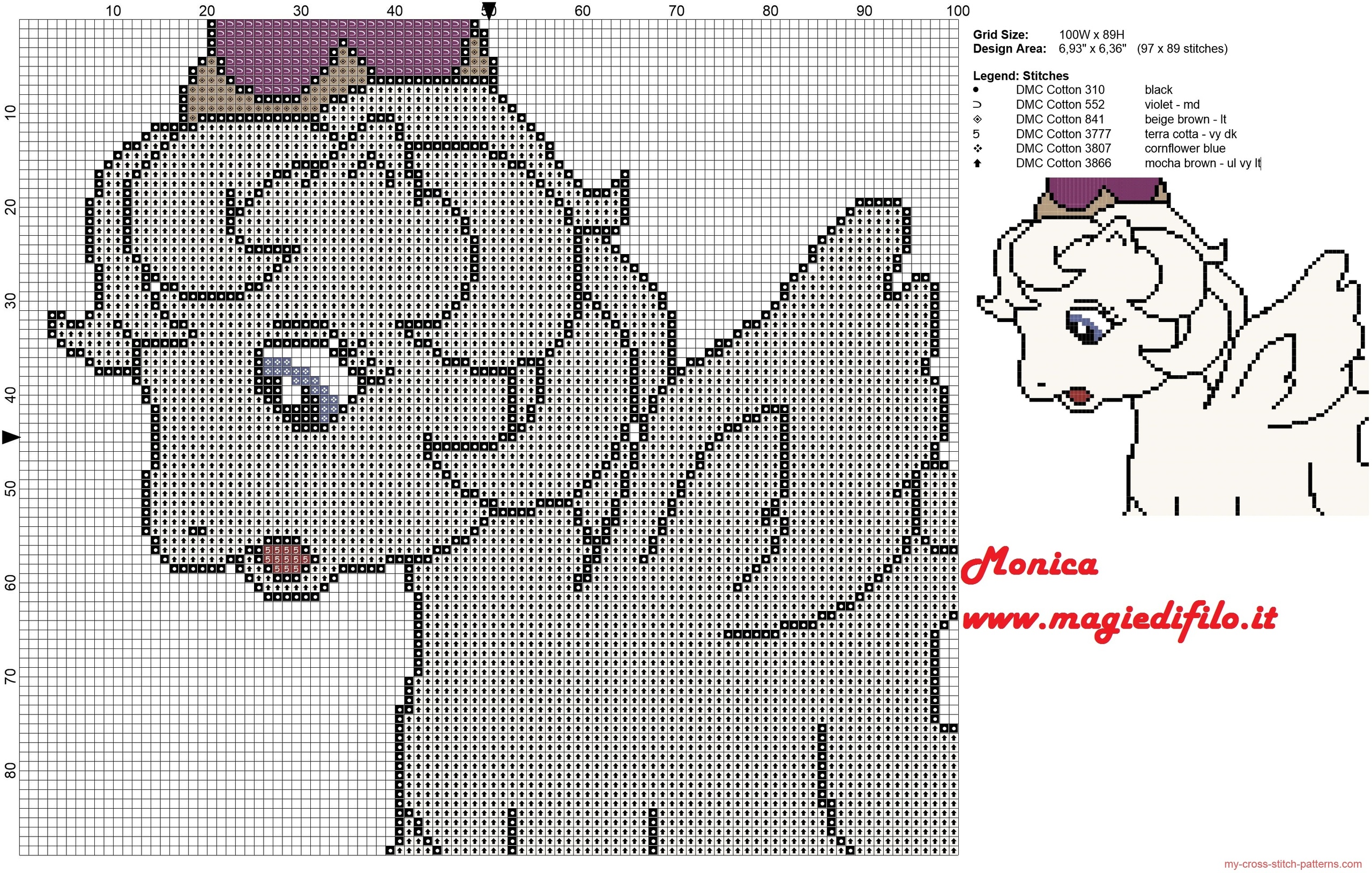 g1_big_brother_ponies_princess_tiffany_cross_stitch_pattern_