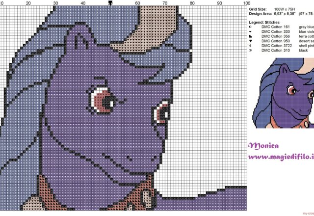 g1_big_brother_ponies_quaterback_2_cross_stitch_pattern_