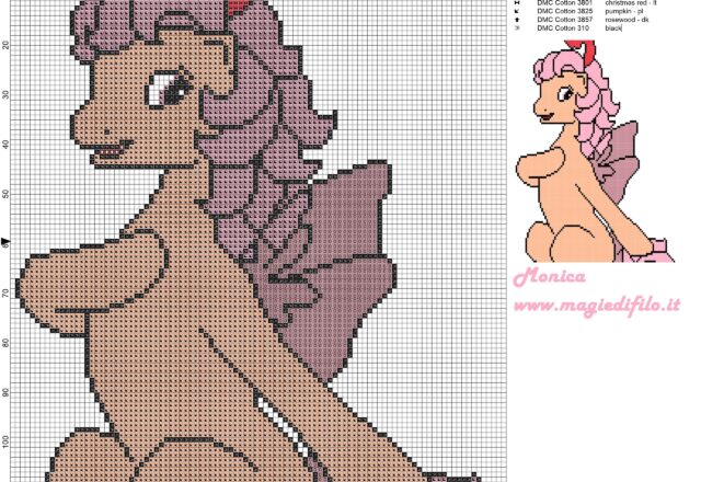 g1_big_brother_ponies_rose_dust_cross_stitch_pattern