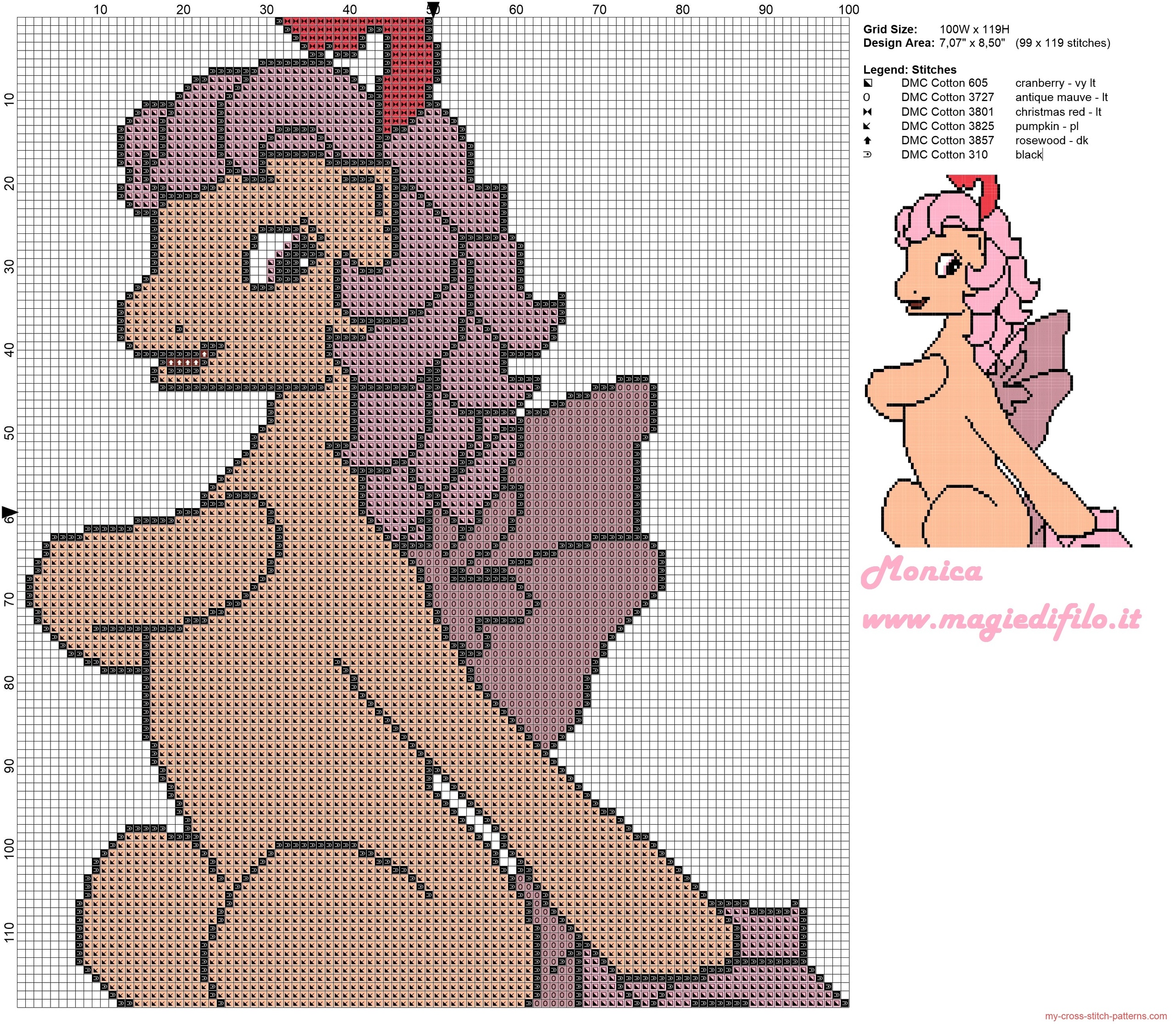 g1_big_brother_ponies_rose_dust_cross_stitch_pattern