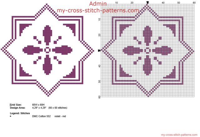 geometric_violet_biscornu_60_x_60_stitches_free_cross_stitch_pattern_download