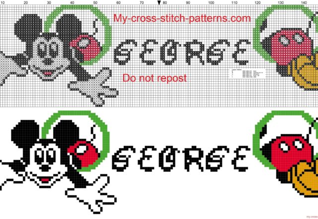 george_name_whit_mickey_mouse_cross_stitch_patterns_free