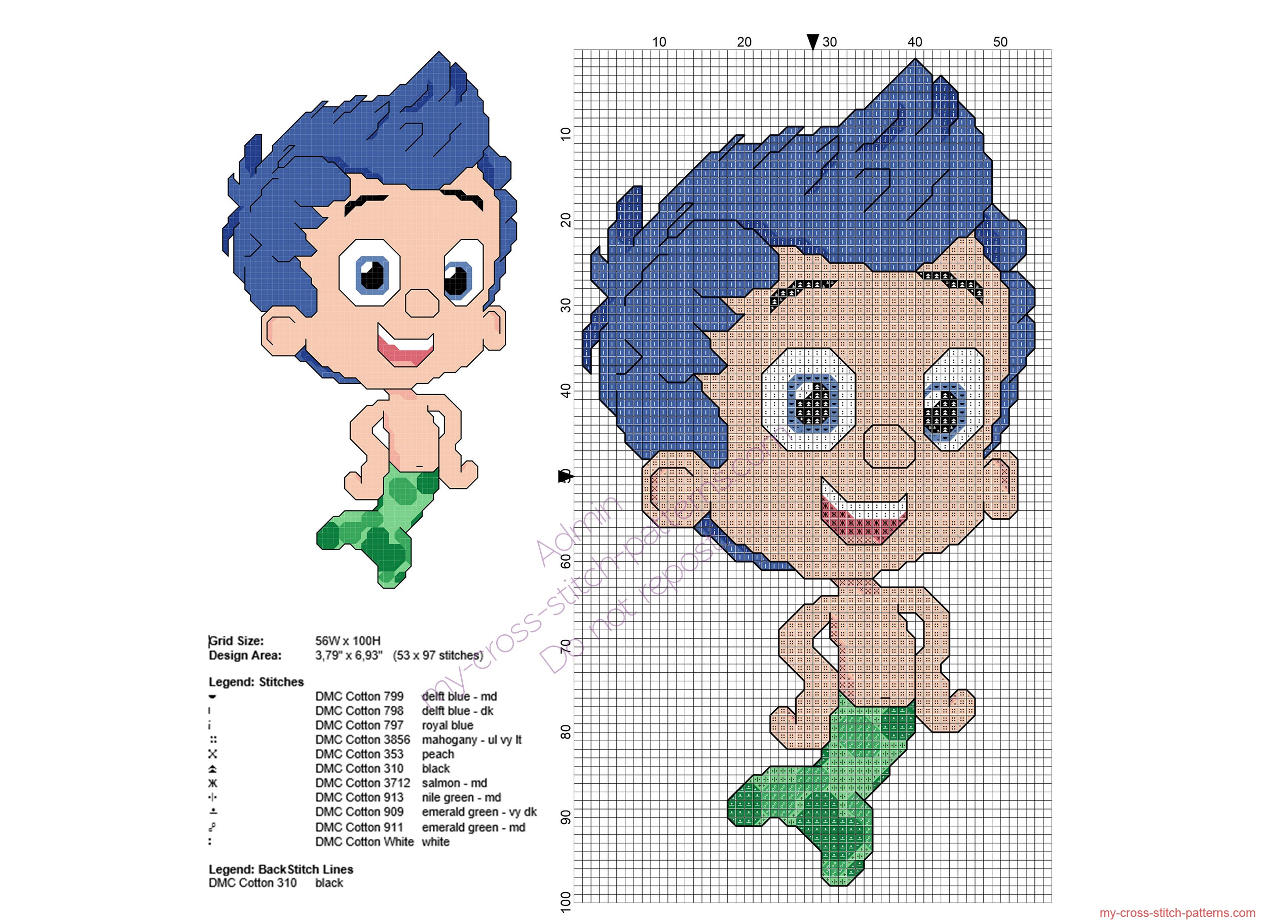 gil_from_bubble_guppies_free_cross_stitch_pattern