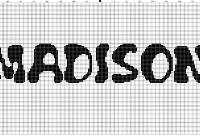 girl_name_madison_cross_stitch_pattern_free