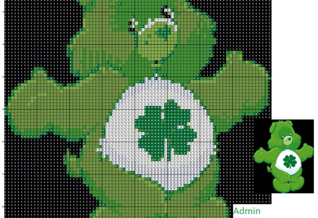 good_luck_bear_cross_stitch_pattern