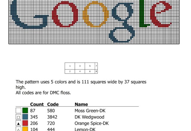 google_logo_free_cross_stitch_pattern