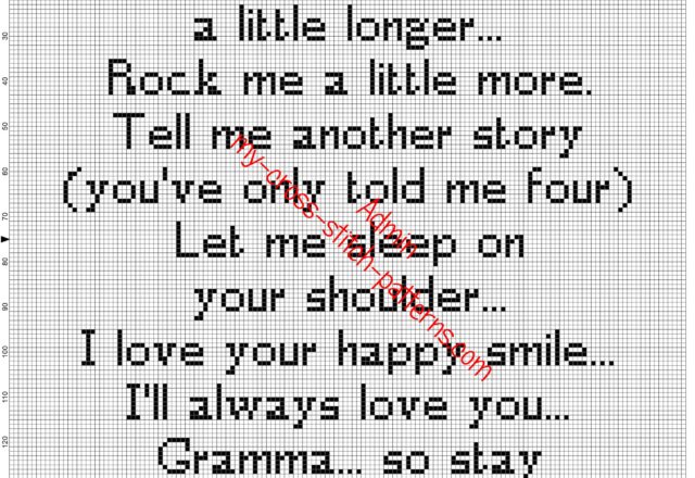 gramma_grandma_sentence_1_free_cross_stitch_pattern