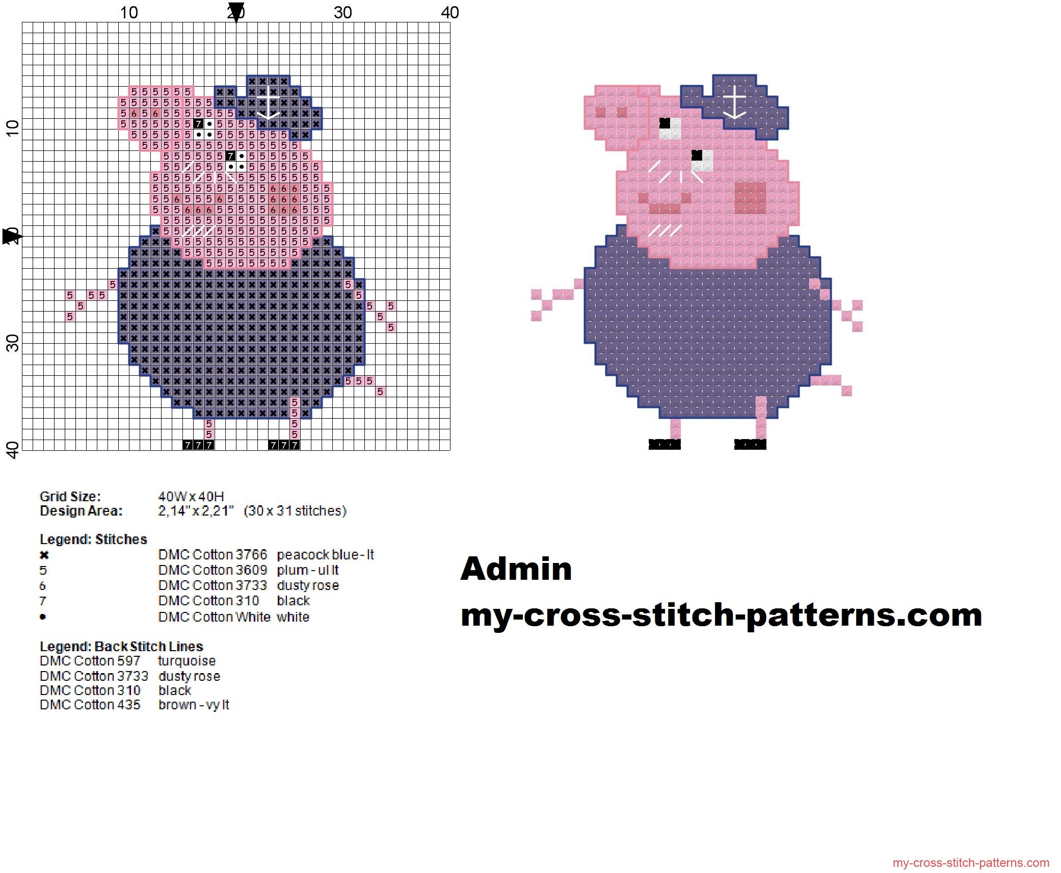 grandpa_pig_small_cross_stitch_pattern_30x31