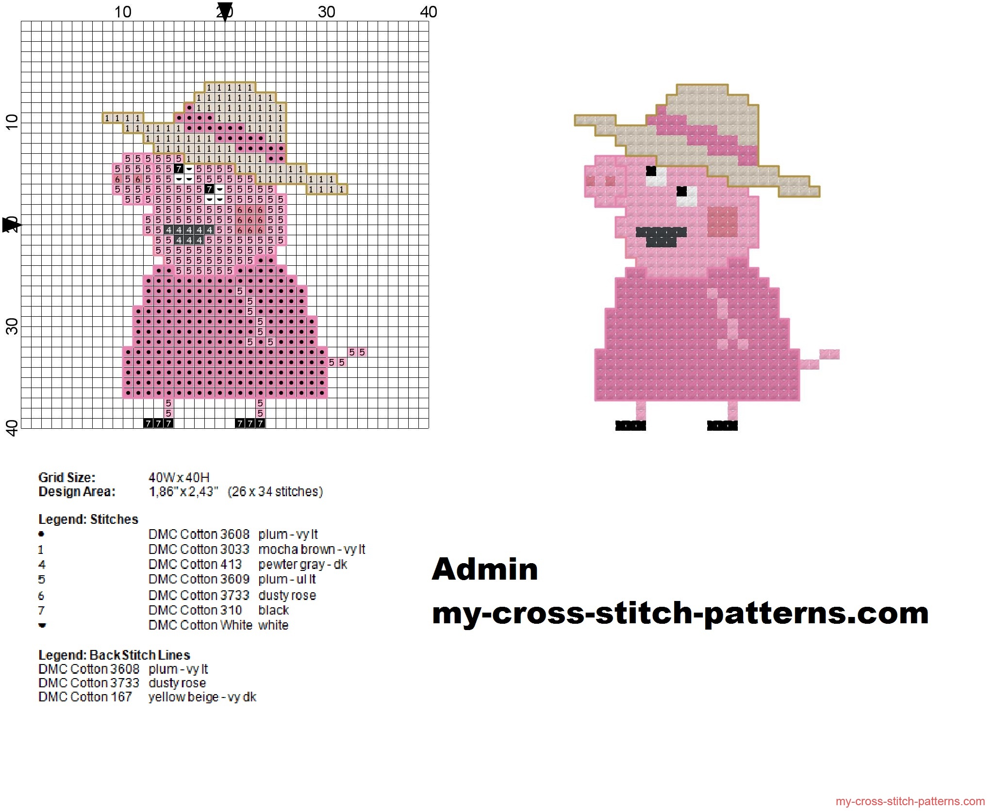 granny_pig_small_cross_stitch_pattern_26x34