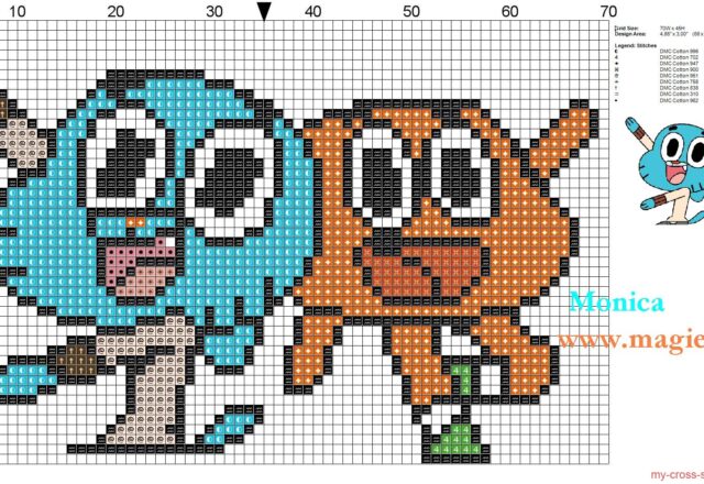 gumball_and_darwin_cross_stitch_pattern